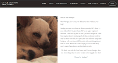 Desktop Screenshot of littleolddogsanctuary.com